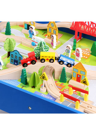 بازی تخته چوبی مینی چوبی 88pcs City Road ساز