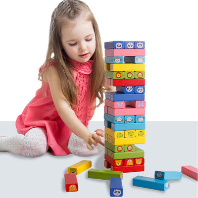 بازی های هیئت مدیره چوبی غیر سمی 54pcs