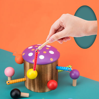 Wooden Catch The Worm Game برای آموزش هماهنگی چشم چشم کودکان