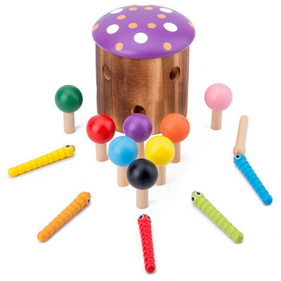 Wooden Catch The Worm Game برای آموزش هماهنگی چشم چشم کودکان