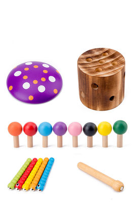 Wooden Catch The Worm Game برای آموزش هماهنگی چشم چشم کودکان