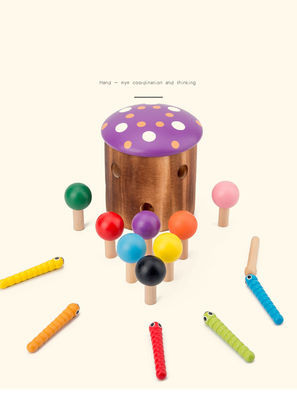 Wooden Catch The Worm Game برای آموزش هماهنگی چشم چشم کودکان