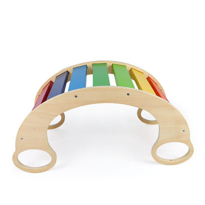 قاب کوهنوردی چوبی رنگین کمان OEM Baby Montessori
