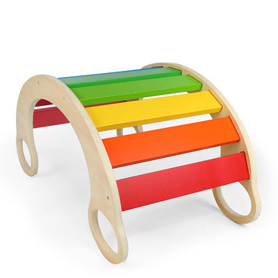 قاب کوهنوردی چوبی رنگین کمان OEM Baby Montessori