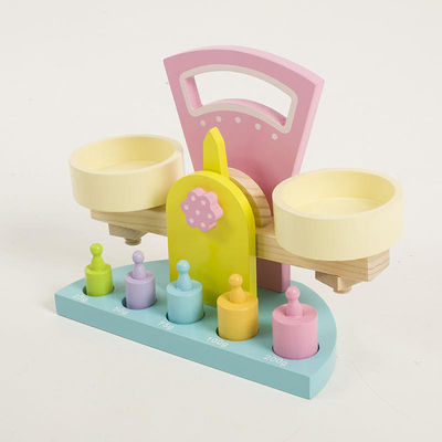 مقیاس وزن پرتو تعادل چوبی Montessori برای آموزش پیش دبستانی