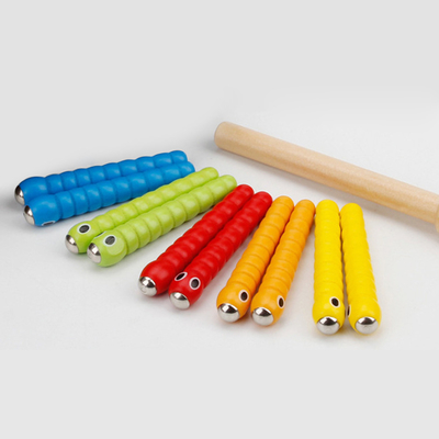بازی Wooden Bug Catching 5 Worms 1 Wooden Toys لوازم جانبی اسباب بازی های آموزشی Montessori