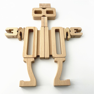 تعداد بلوک های ساختمانی اسباب بازی های دیجیتال ریاضی چوبی بلوک تعادل کودک Jenga Toy Montessori آموزشی اسباب بازی های چوب طبیعی fo