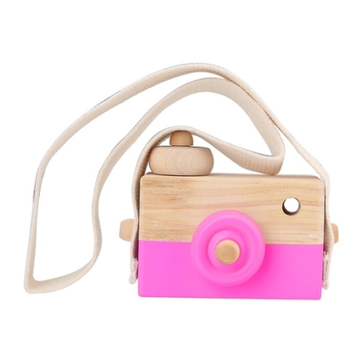 Let'S Make 1Pc Wooden Baby Baby Camera مد آویز چوبی اسباب بازی مونته سوری برای کودکان هدیه پرستاری چوبی هدیه پرستاری
