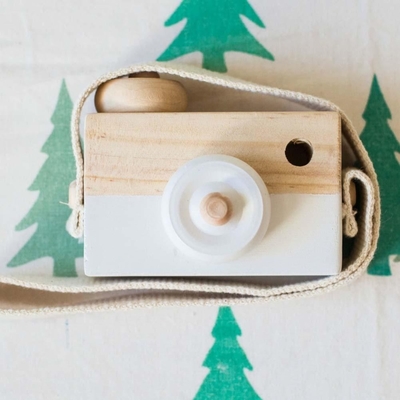 Let'S Make 1Pc Wooden Baby Baby Camera مد آویز چوبی اسباب بازی مونته سوری برای کودکان هدیه پرستاری چوبی هدیه پرستاری