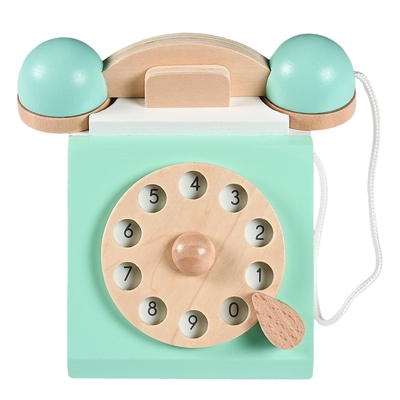 تلفن شبیه سازی یکپارچهسازی با سیستمعامل Playset اسباب بازی آموزشی چوبی برای کودکان