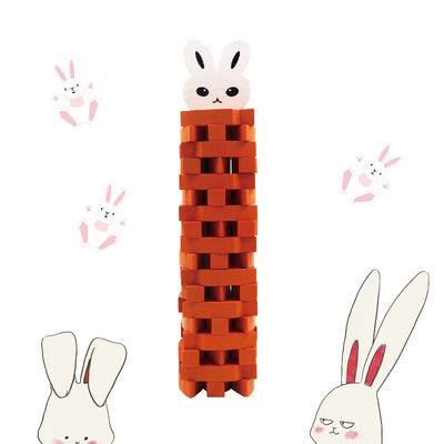 54 Bunny Stacked بلوک ساختمانی کودکان بالا آموزش و پرورش اولیه